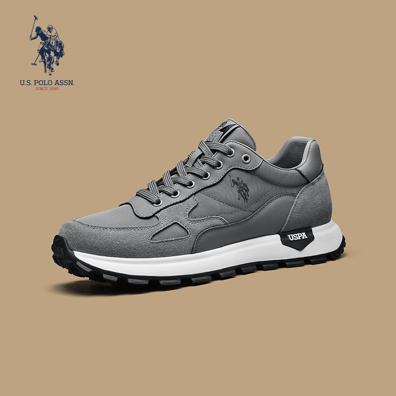 U.S. POLO ASSN.® Tênis de couro respirável versáteis e modernos para exteriores