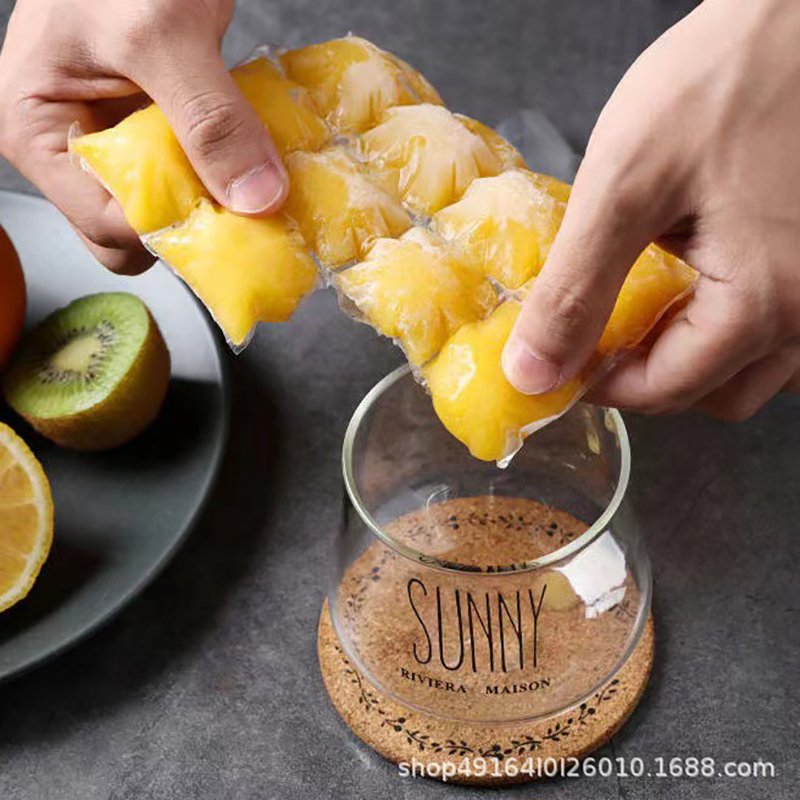 Saco de gelo descartável doméstico saco de caixa de gelo auto-vedante saco de gelo comestível de verão