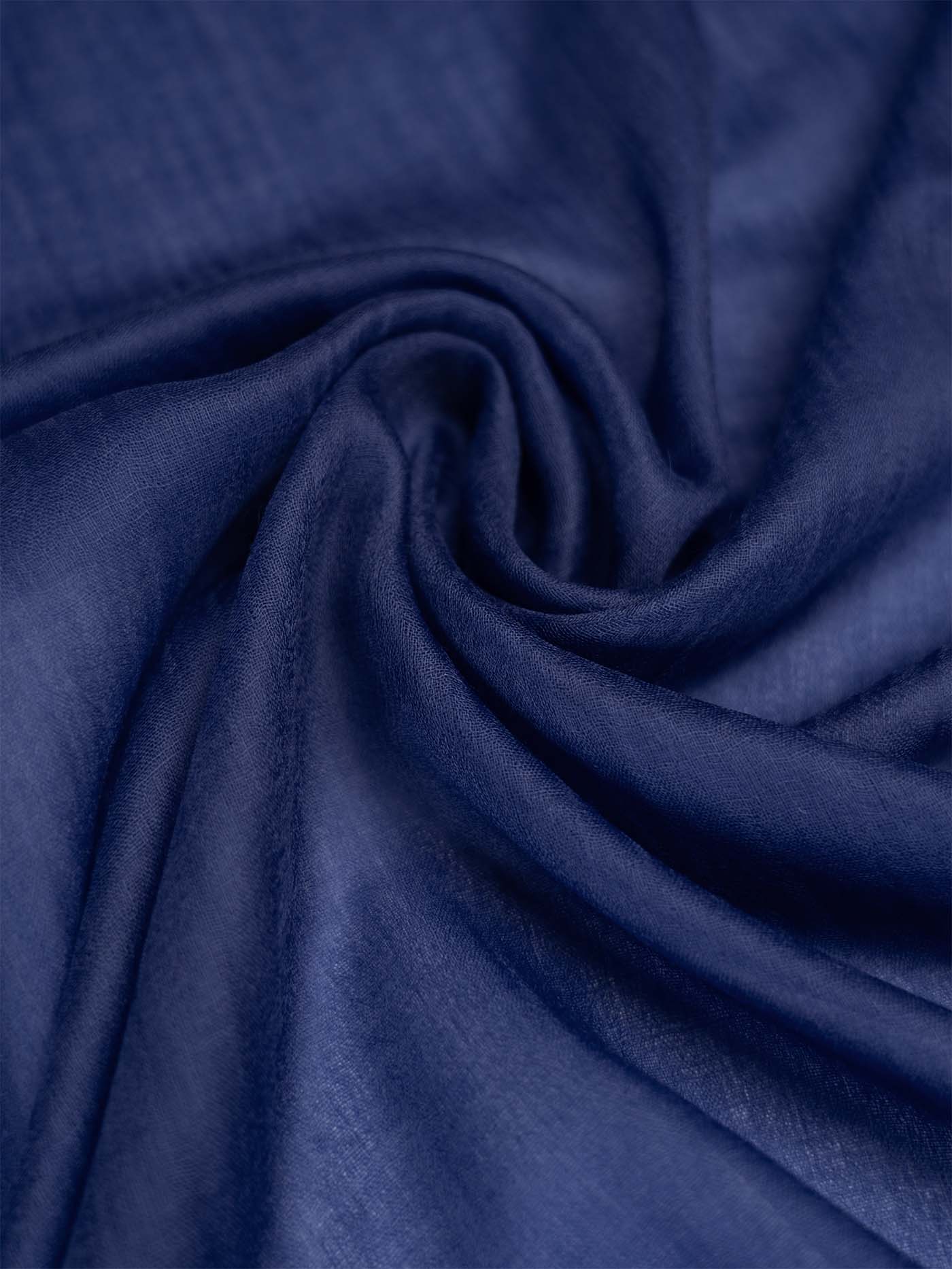 Featherlight Navy Blue Cashmere Scarf