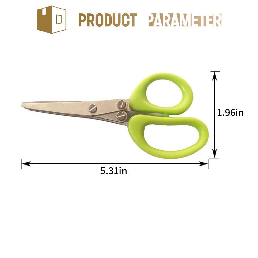 Tesoura de vegetais multicamadas de aço inoxidável, tesoura de cozinha, cortador de cebola, faca utilitária de chef