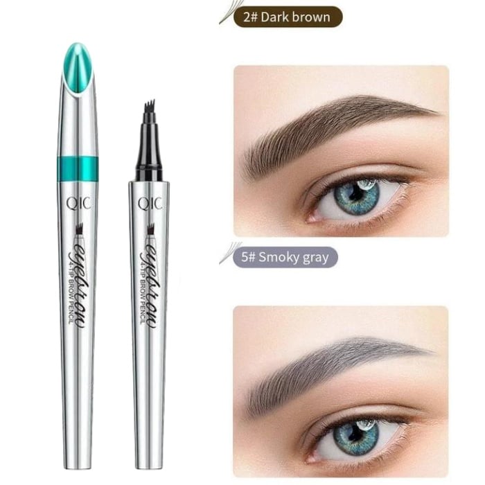 COMPRE 1 GANHE 1 GRÁTIS (2 PCS) 🎉Caneta de sobrancelha microblading à prova d'água 3D de alta qualidade com 4 pontas de garfo Lápis de tatuagem