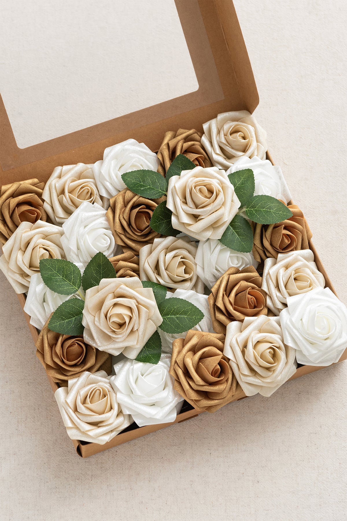 Rosa de espuma 3" com haste - 66 cores