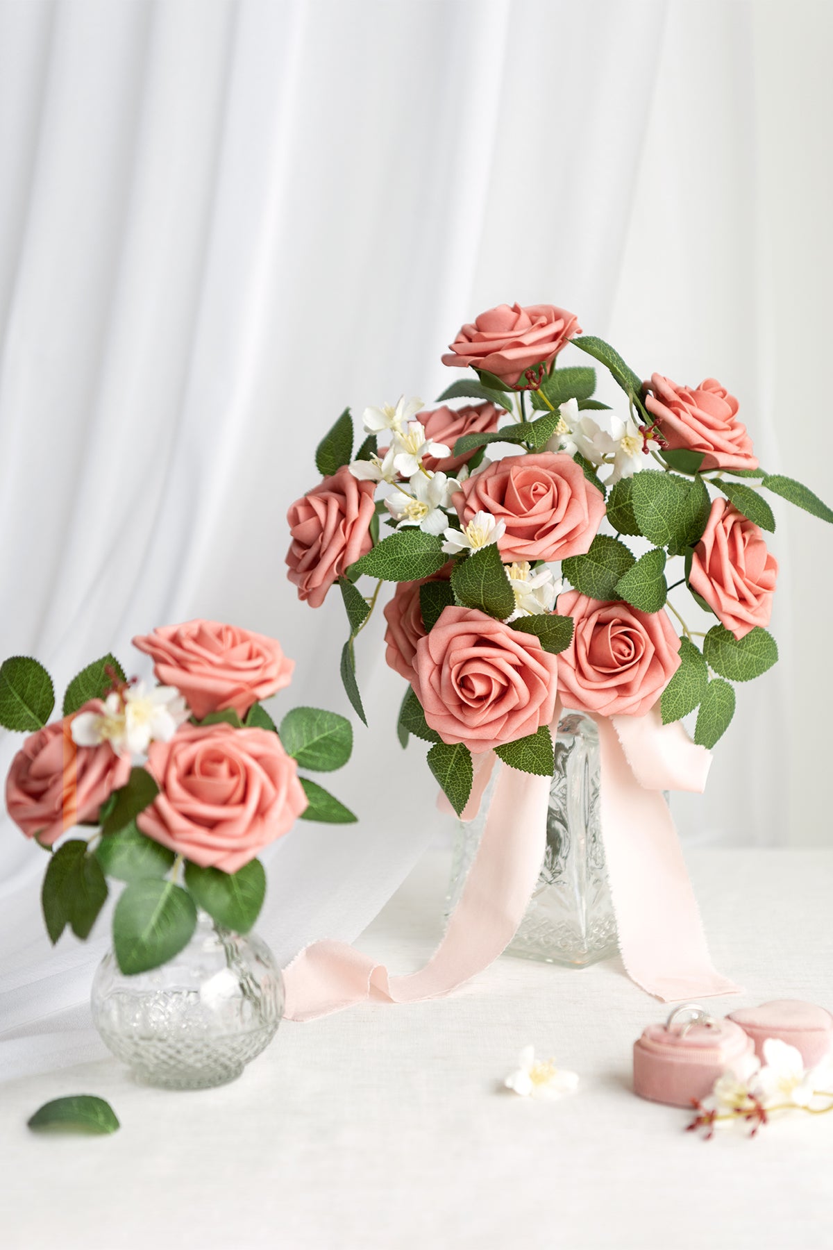 Rosa de espuma 3" com haste - 66 cores