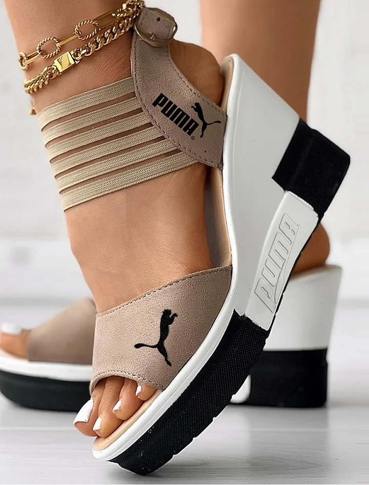 Sandálias de plataforma Puma 2025 Wedge para mulher