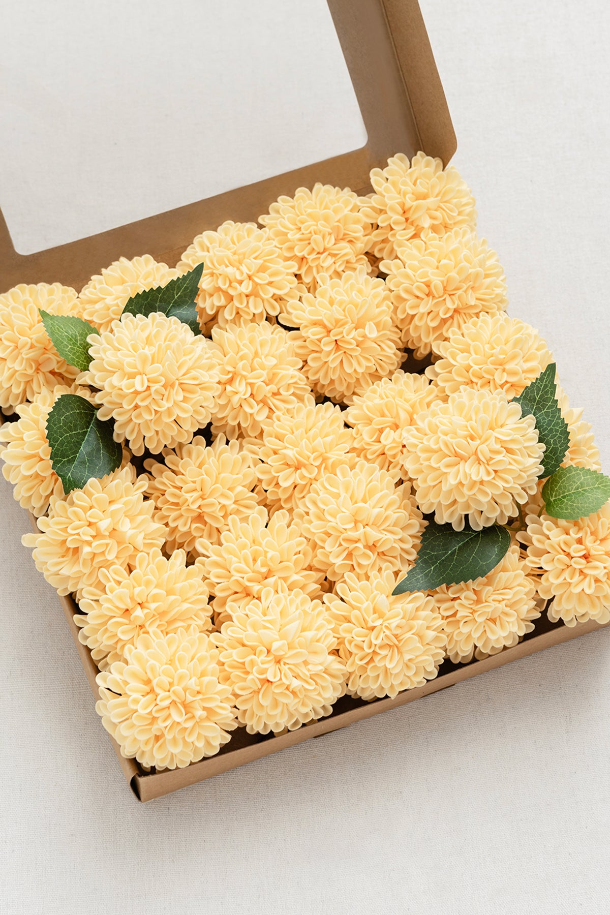 Dália de espuma de 2,5" com haste - 12 cores