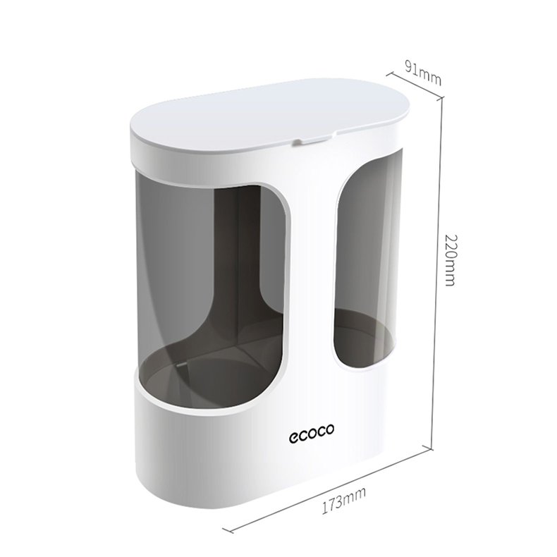 Ecoco suporte de copo de papel dispensador montado na parede suporte de copo descartável rack de armazenamento grande capacidade