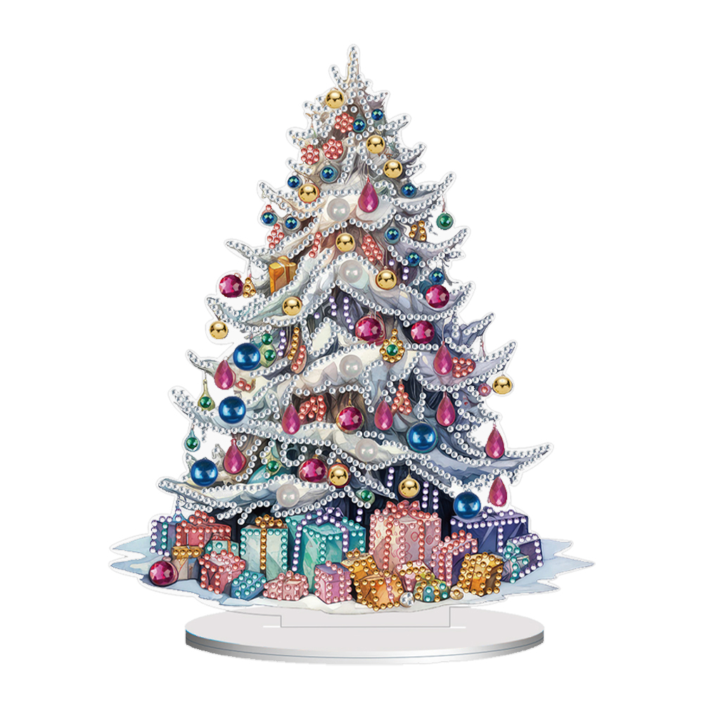5D DIY Diamond Painting Special Shape Desk Ornament Christmas Tree Decor Kit