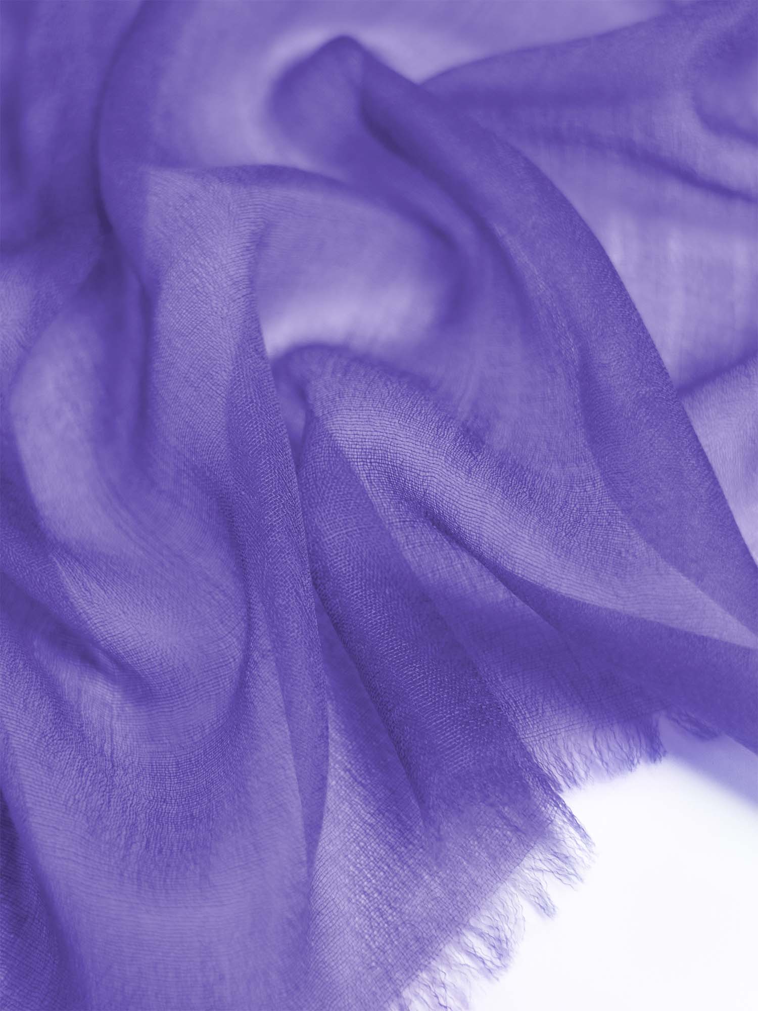 Featherlight Royal Purple Cashmere Scarf