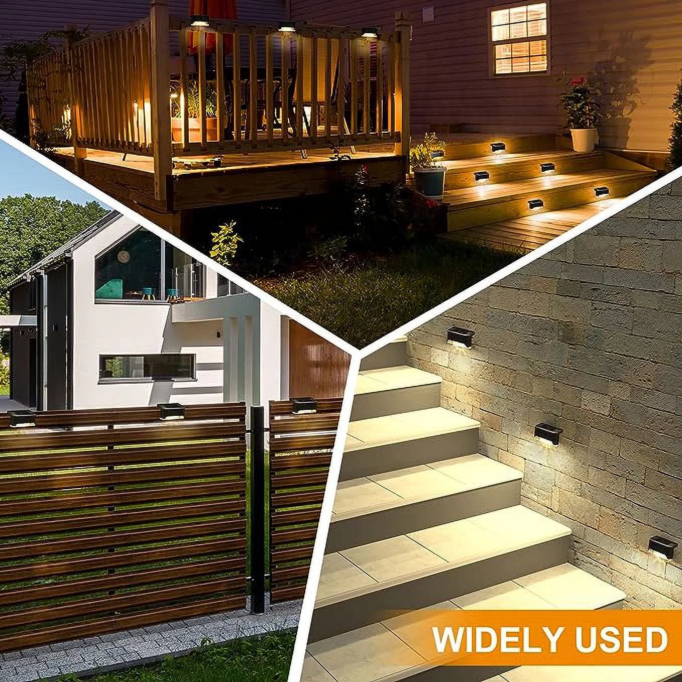 🏡Luz solar para degraus💡