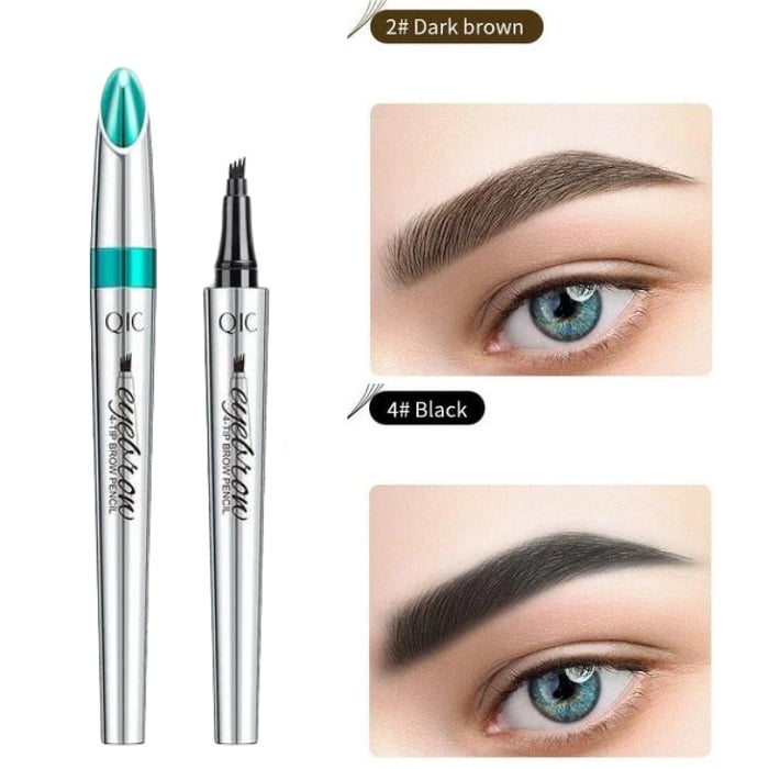 COMPRE 1 GANHE 1 GRÁTIS (2 PCS) 🎉Caneta de sobrancelha microblading à prova d'água 3D de alta qualidade com 4 pontas de garfo Lápis de tatuagem