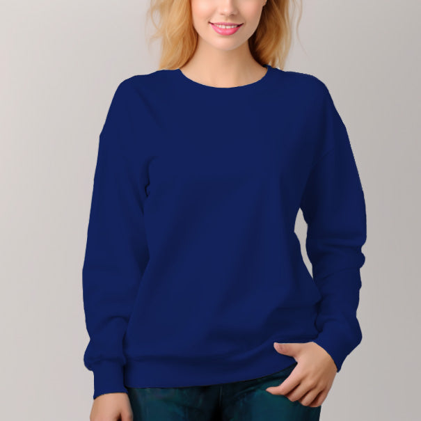 Pulôver de mulher com gola redonda, roupa confortável, outono e inverno