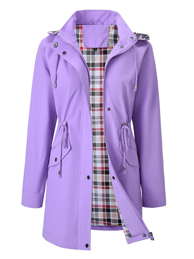 🍂Őszi leárazás 49% 💗🧥Női kockás mintás vízálló kabát🍃