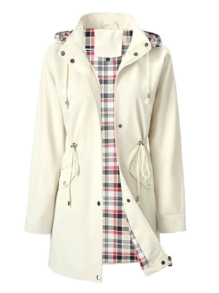🍂Őszi leárazás 49% 💗🧥Női kockás mintás vízálló kabát🍃