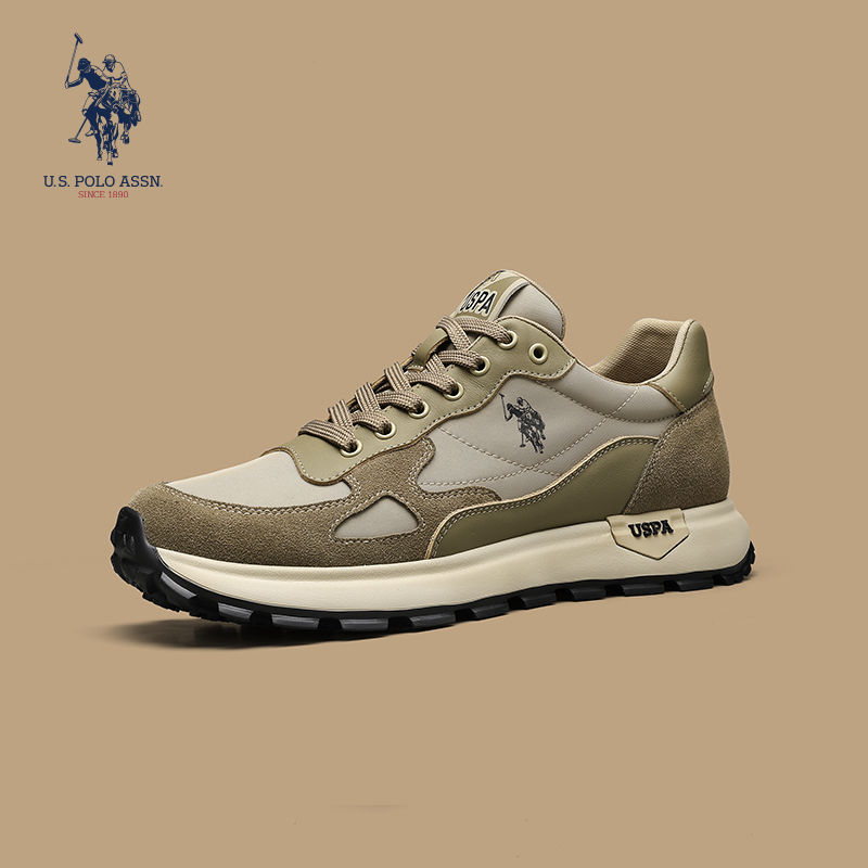 U.S. POLO ASSN.® Tênis de couro respirável versáteis e modernos para exteriores