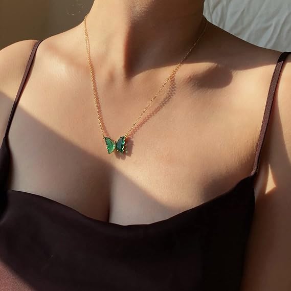 🔥COMPRE 1 GANHE 1 Colar Borboleta de Cristal GRÁTIS