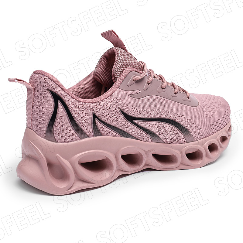 Sapatos de caminhada para homem Softsfeel para aliviar a dor nos pés - rosa preto