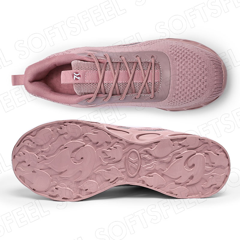 Sapatos de caminhada para homem Softsfeel para aliviar a dor nos pés - rosa preto
