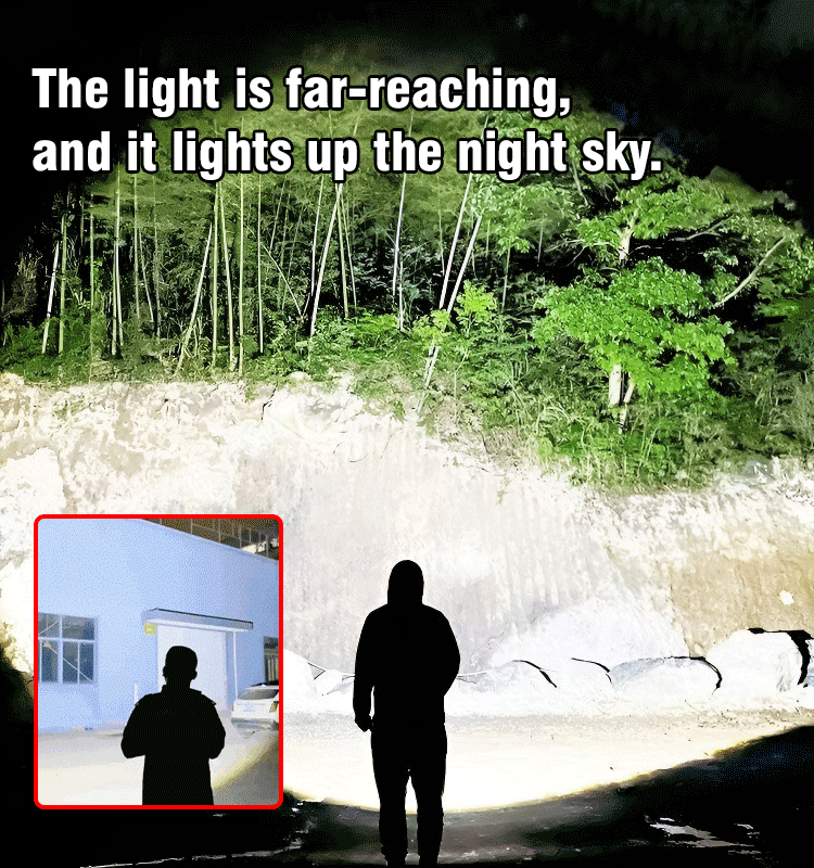 Lanterna Super Power Monstro Alemão de Três Olhos Mini Flash