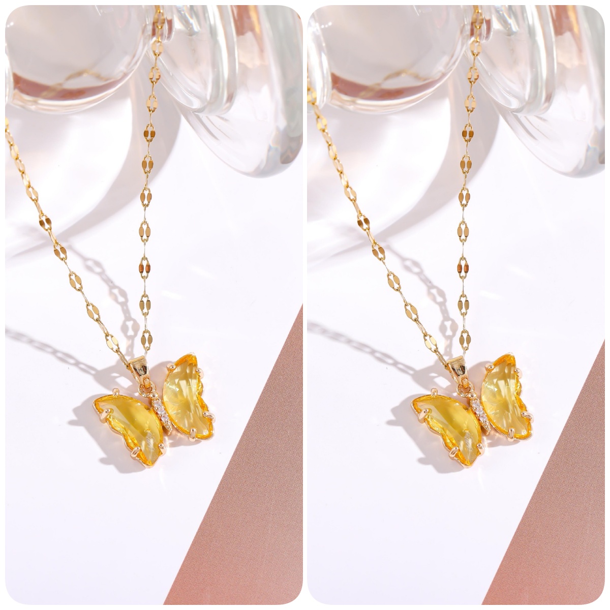 🔥COMPRE 1 GANHE 1 Colar Borboleta de Cristal GRÁTIS