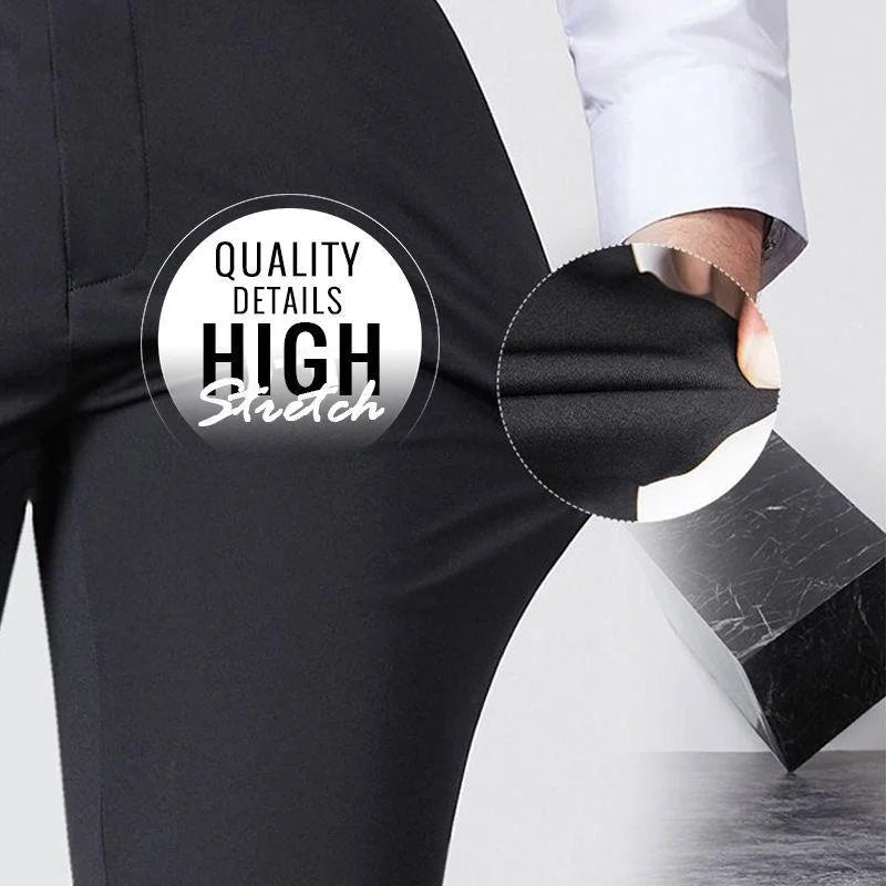 (Frete grátis) Calças masculinas de alta elasticidade (50% de desconto)