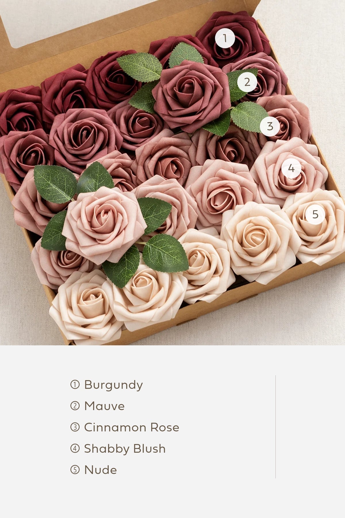 Rosa de espuma 3" com haste - 66 cores