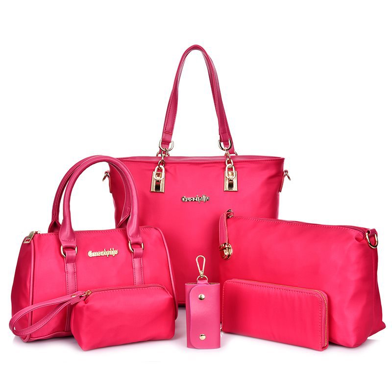 Conjunto de bolsas mãe-filho de seis peças