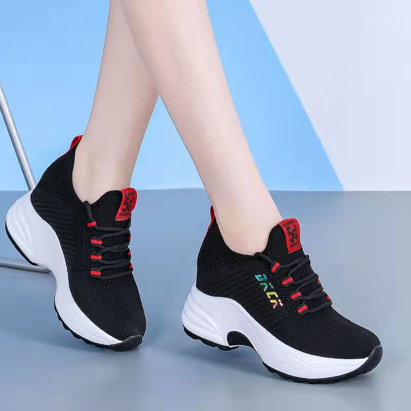 🔥🔥【35-40】2024 novos sapatos desportivos casuais de outono sola de malha universal sola grossa