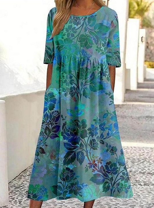 Diana - Vestido de verão fluído em tons pastel