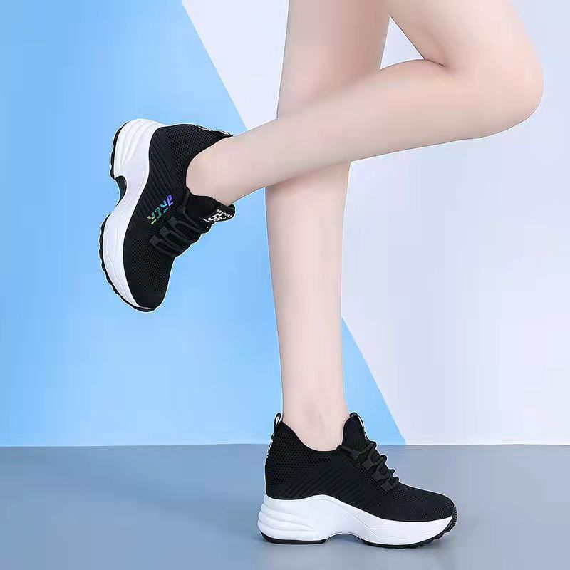 🔥🔥【35-40】2024 novos sapatos desportivos casuais de outono sola de malha universal sola grossa