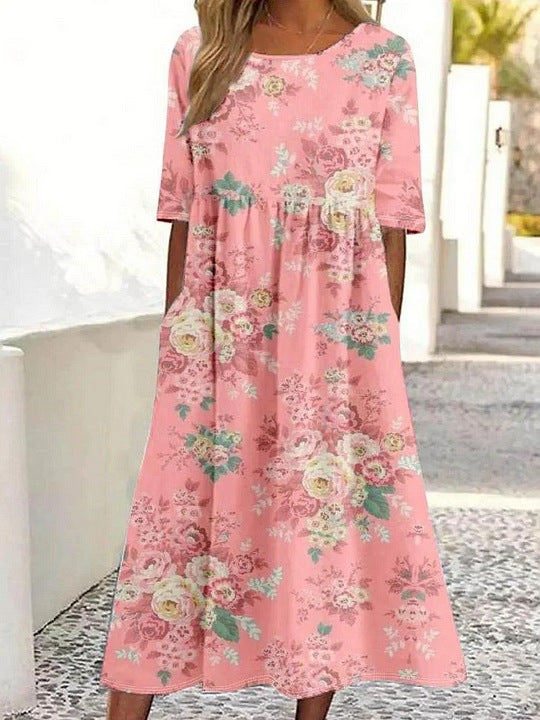 Regina - Vestido de verão fluído em tons pastel