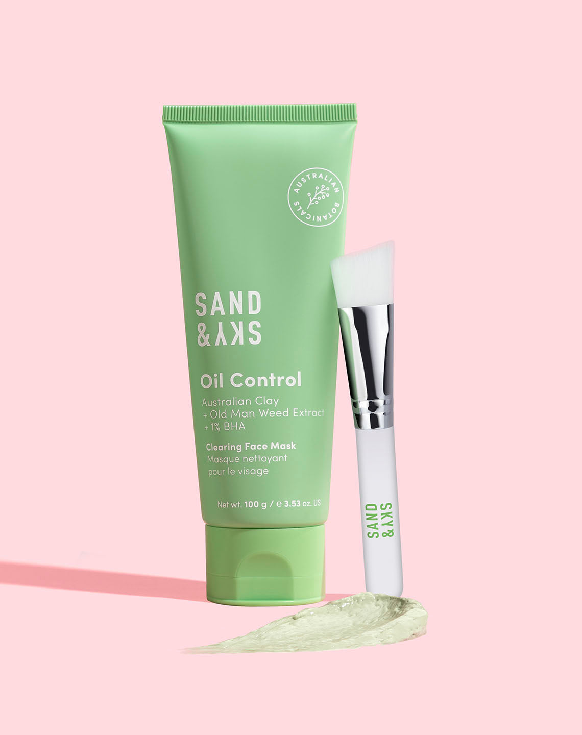 Máscara facial de limpeza para controle de óleo