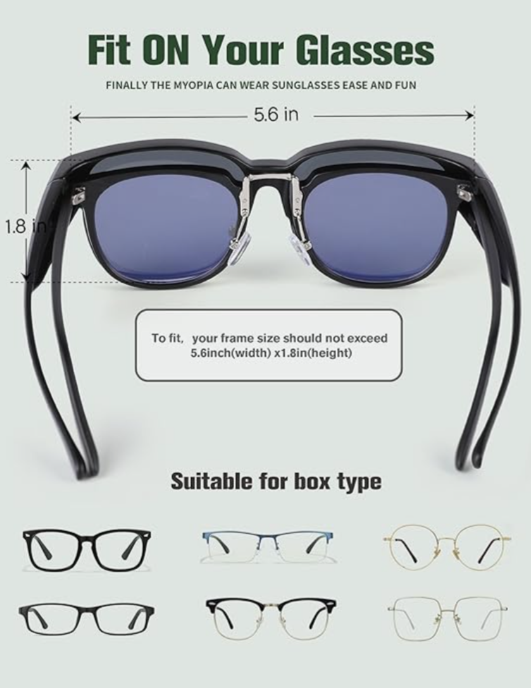 SunnyBuddy™️ Ajuste sobre óculos de sol