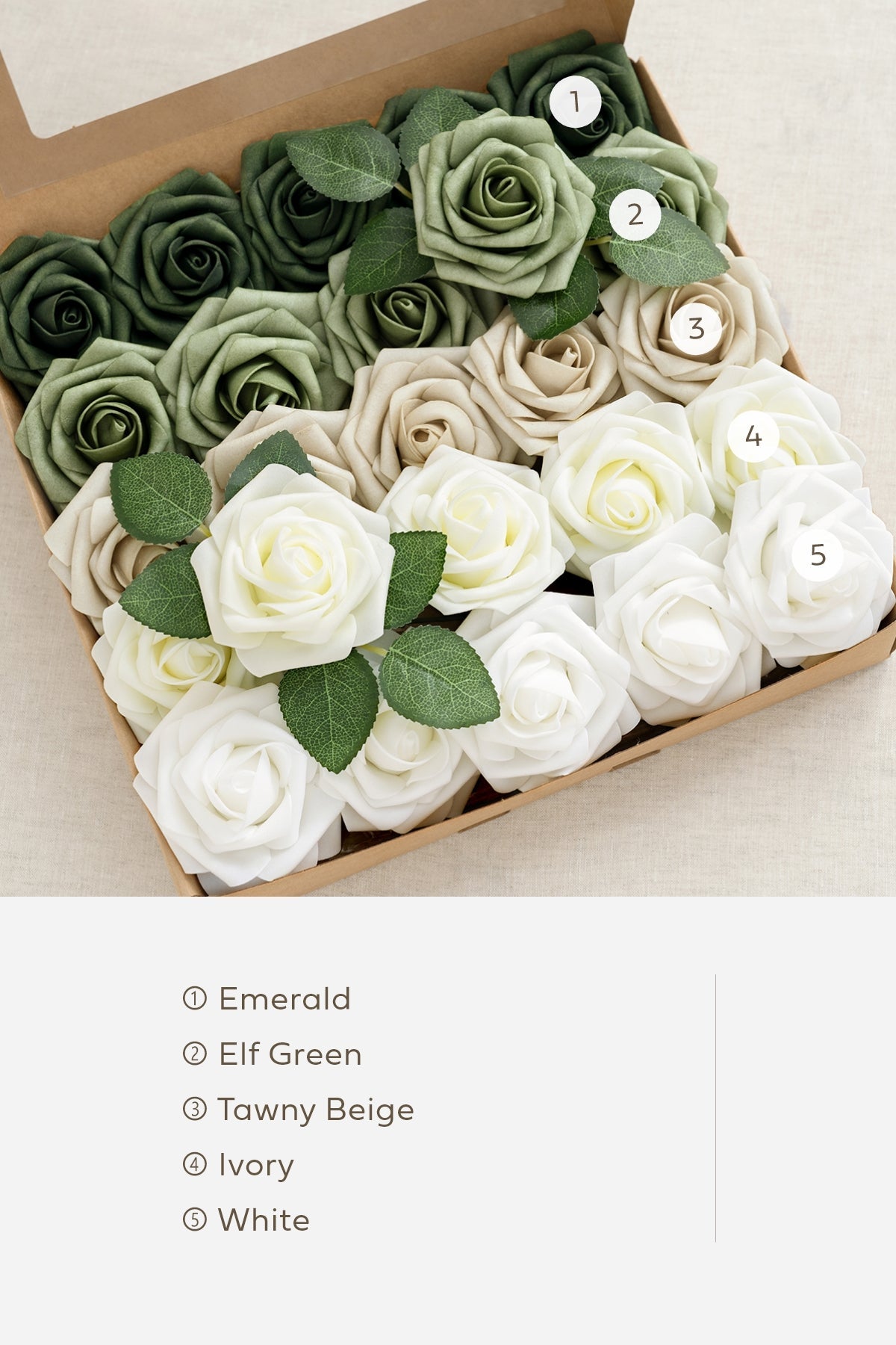 Rosa de espuma 3" com haste - 66 cores