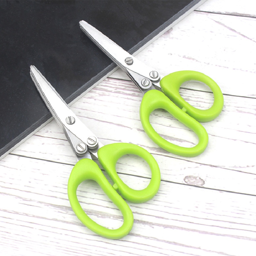 Tesoura de vegetais multicamadas de aço inoxidável, tesoura de cozinha, cortador de cebola, faca utilitária de chef