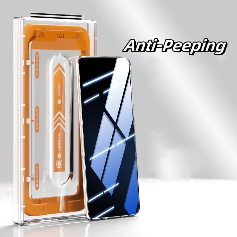📱2024 nova caixa protetora de ecrã do iPhone com alinhamento automático