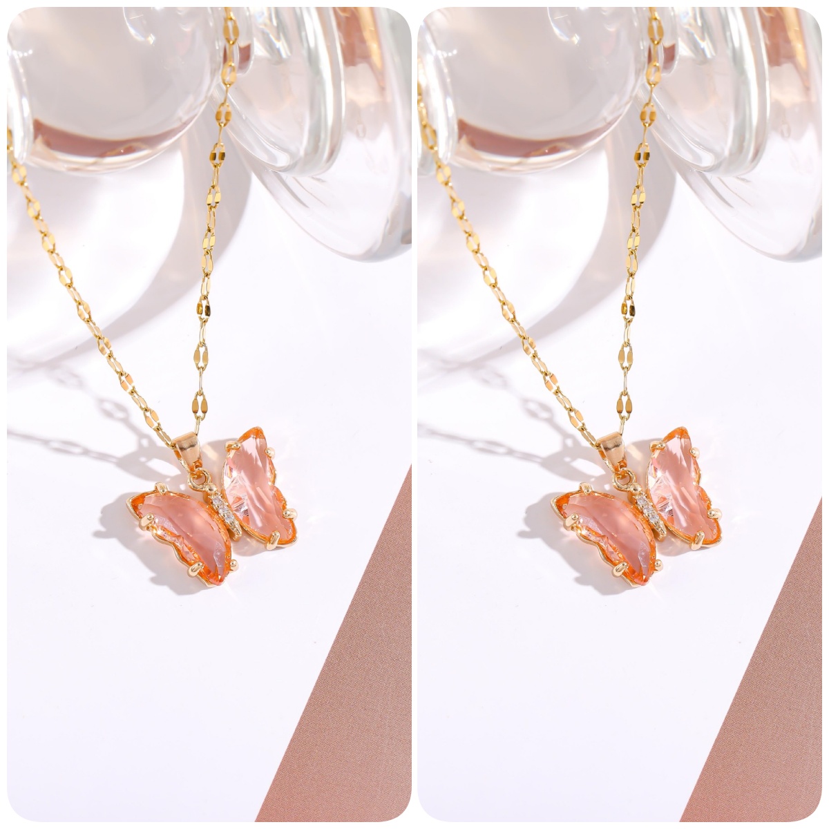🔥COMPRE 1 GANHE 1 Colar Borboleta de Cristal GRÁTIS