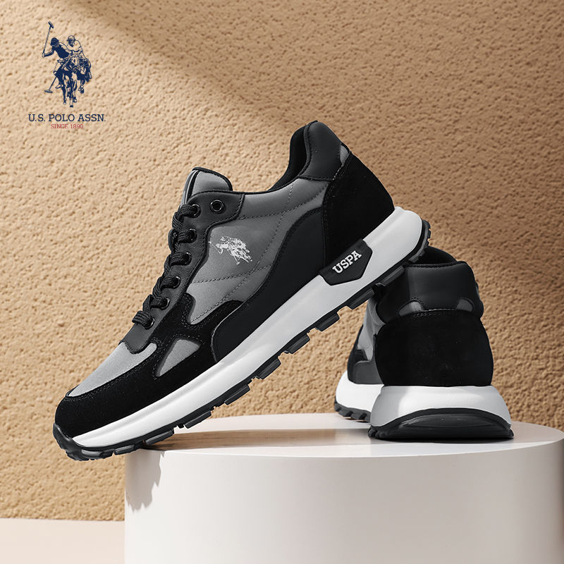 U.S. POLO ASSN.® Tênis de couro respirável versáteis e modernos para exteriores