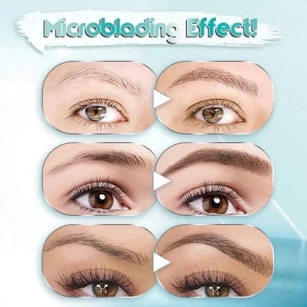 COMPRE 1 GANHE 1 GRÁTIS (2 PCS) 🎉Caneta de sobrancelha microblading à prova d'água 3D de alta qualidade com 4 pontas de garfo Lápis de tatuagem