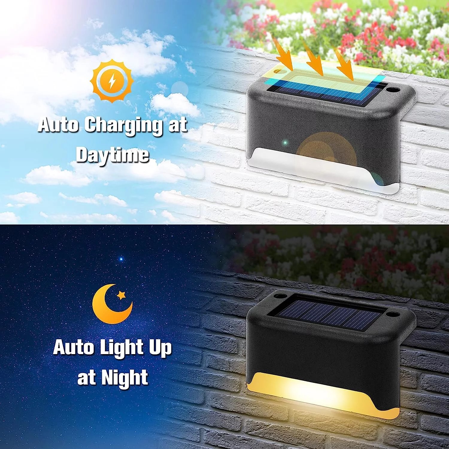🏡Luz solar para degraus💡