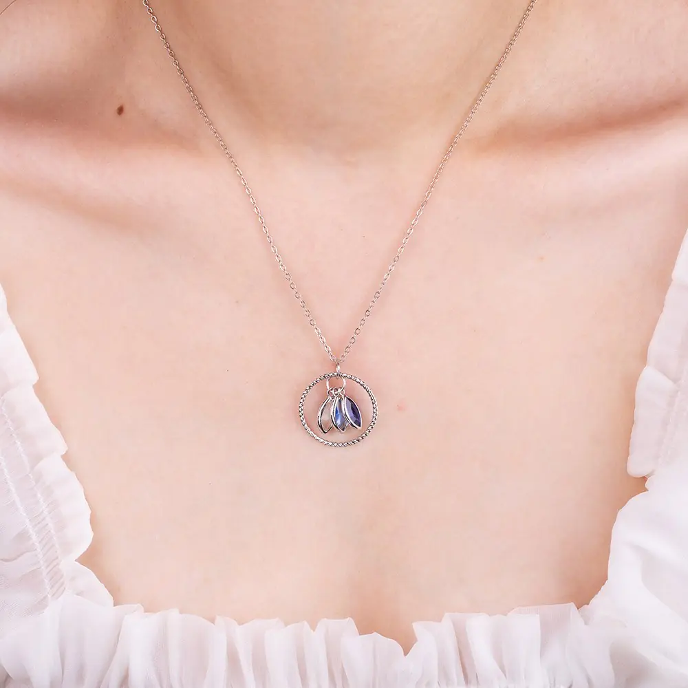 Colar personalizado com pedra do mês da mãe