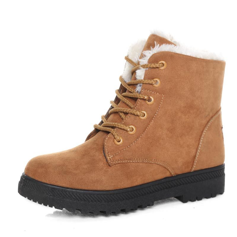 🔥Promoção de último dia com 50% OFF - Botas de neve femininas forradas de lã