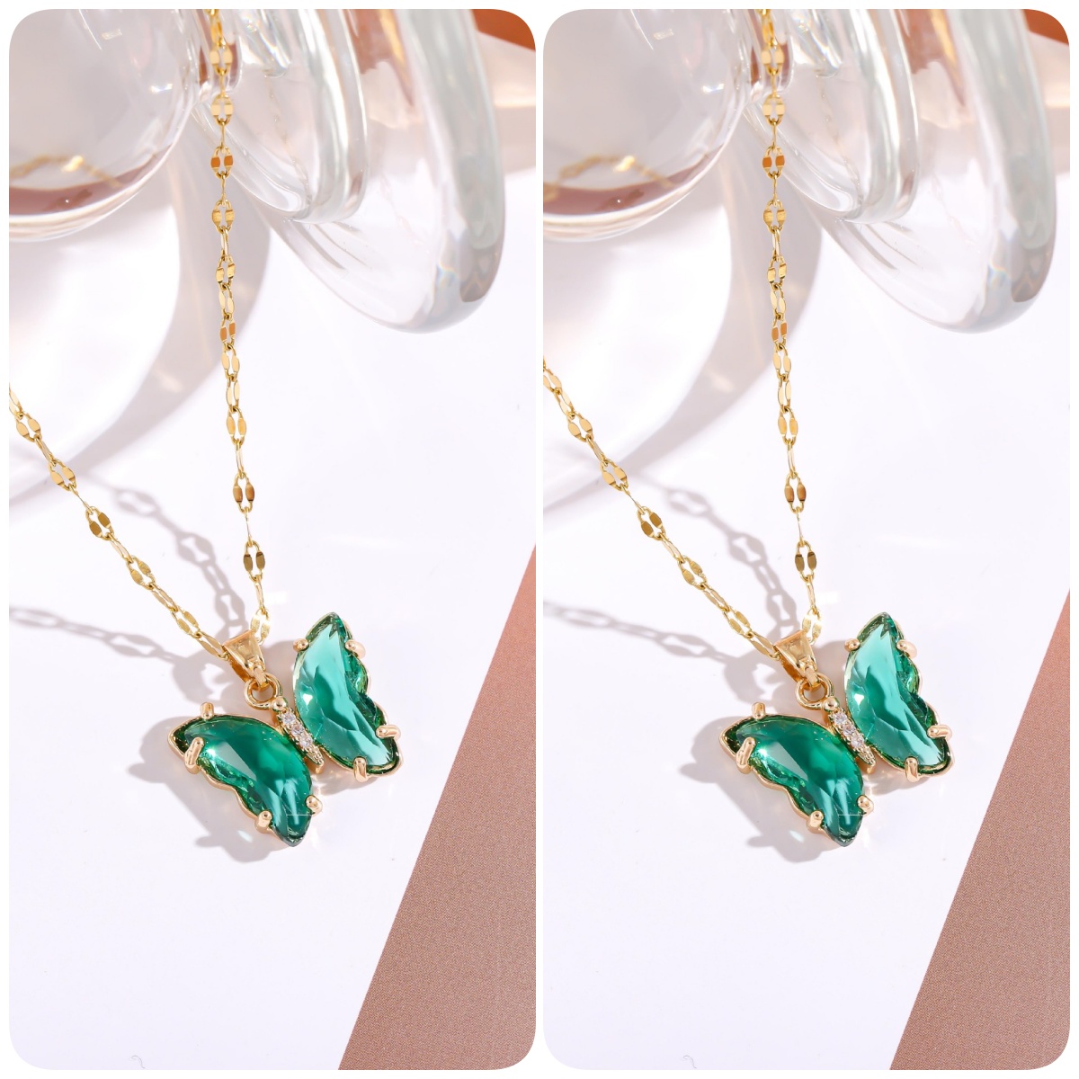 🔥COMPRE 1 GANHE 1 Colar Borboleta de Cristal GRÁTIS