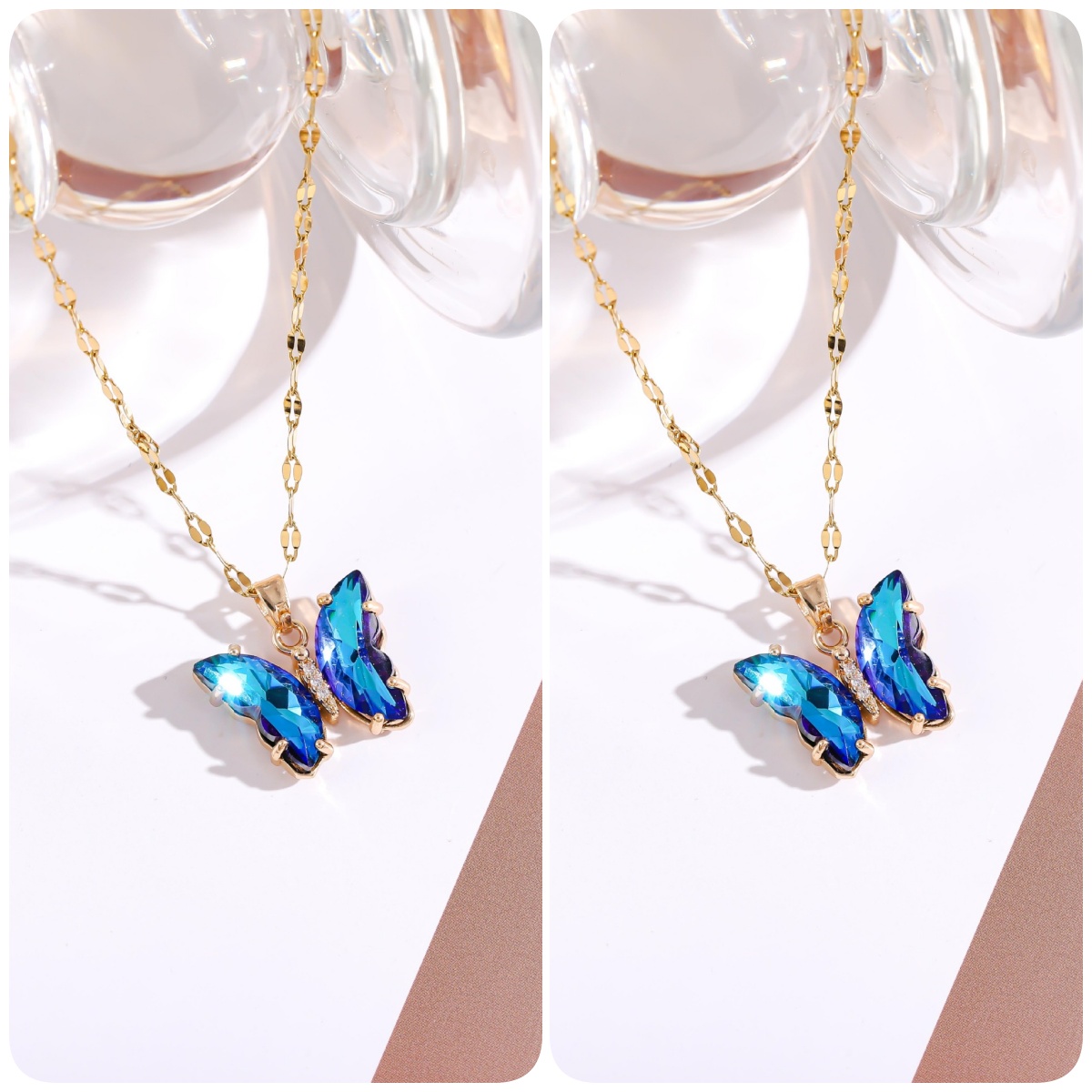 🔥COMPRE 1 GANHE 1 Colar Borboleta de Cristal GRÁTIS