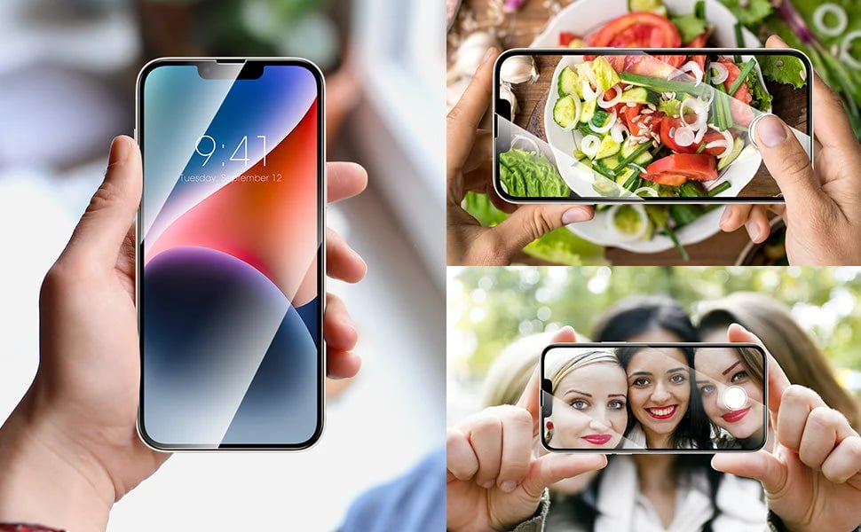 📱2024 nova caixa protetora de ecrã do iPhone com alinhamento automático