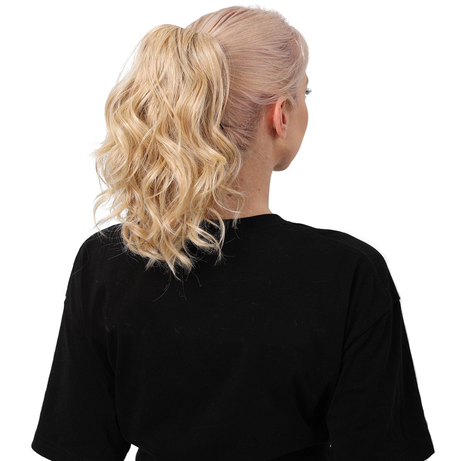 Extensão de rabo de cavalo JuvaBun Claw Clip Beach Waves 12''