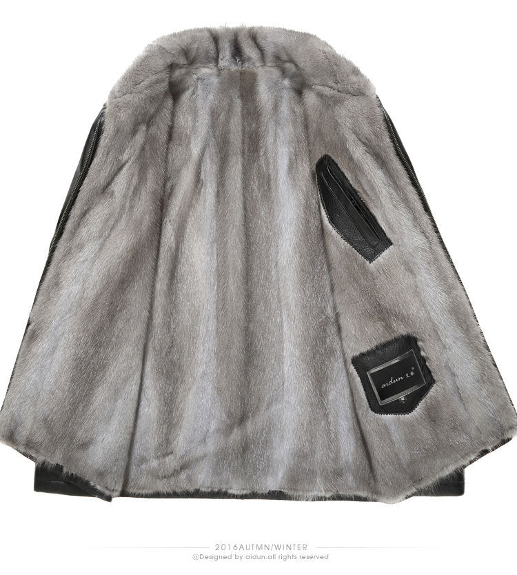 🎁【O presente perfeito】Casaco de couro impermeável de inverno para homem