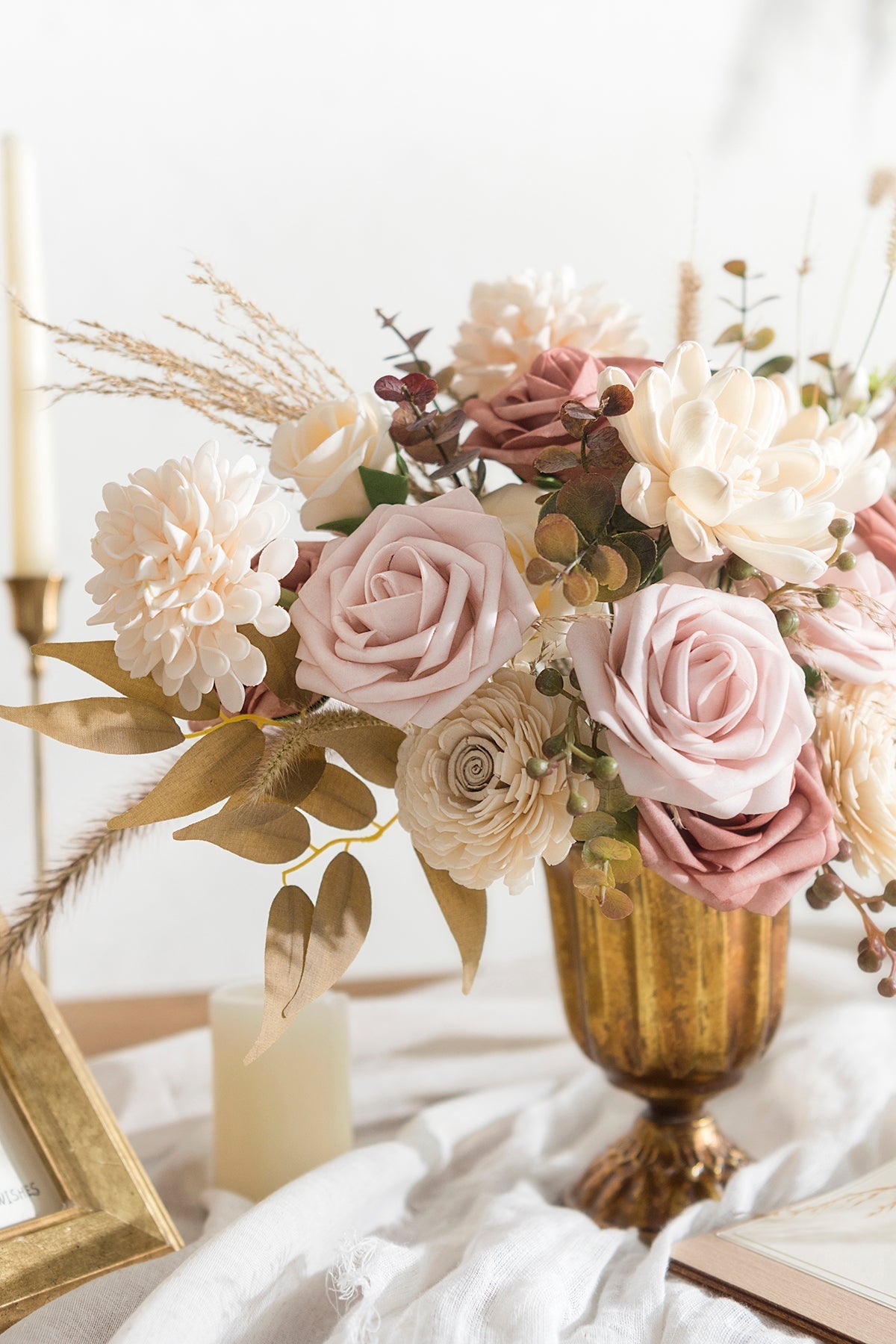 Caixas de flores de designer Dusty Rose