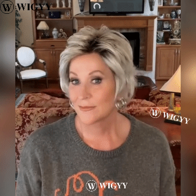 Perucas curtas elegantes cinza prateadas Wigyy