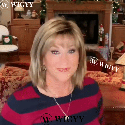 Perucas Bob em camadas loiras acinzentadas Wigyy