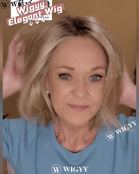 Wigyy Peruca Loira Reta Elegante
